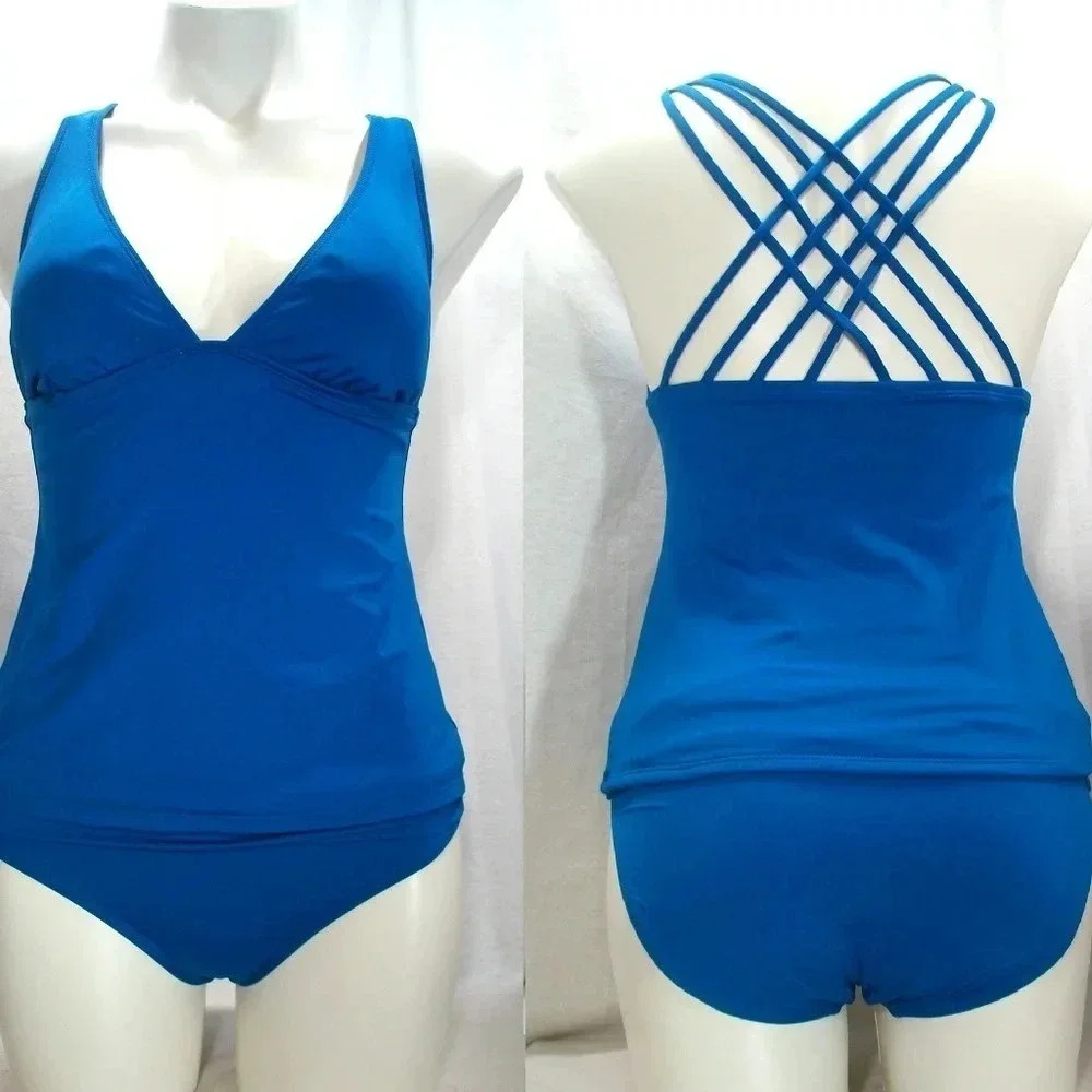 Kenneth Cole 2PC‎ Tankini TUMMY TONER Swim Suit NWOT